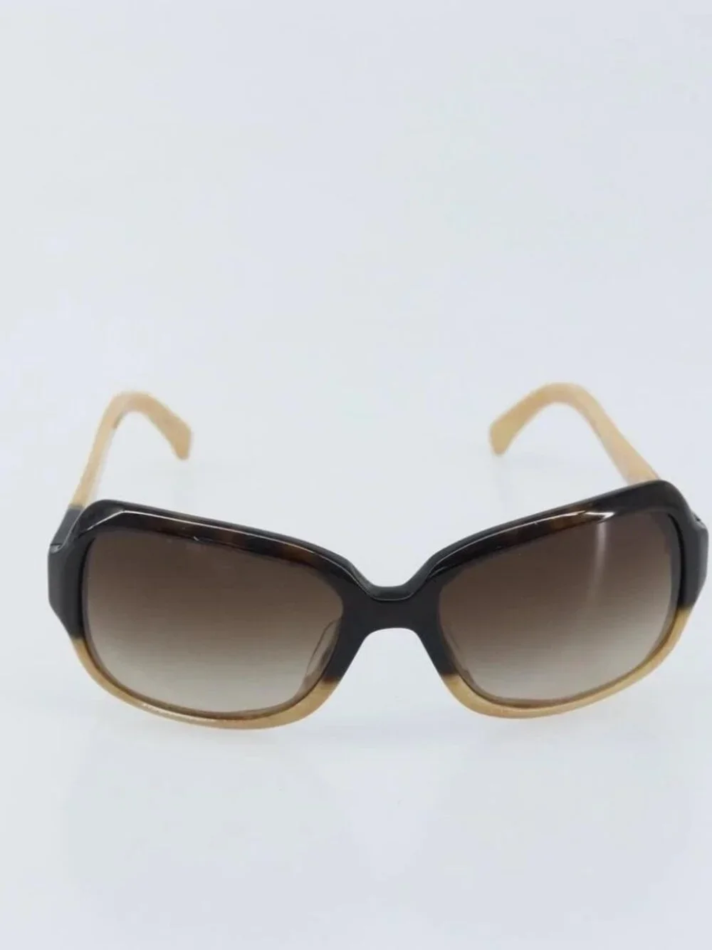 CHANEL COCO Mark Sunglasses plastic Beige 5177-A CC Auth BA11834